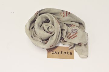 Skjerf US Flag, Barfota